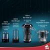 Wonderchef Nutri Blend Smart CKM Automatic Mixer Grinder with Dual Pulse Function|22000 RPM|1... - Image 6