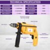 Asian Paints Trucare Impact Drill 10mm 550W| For Home & DIY Use - Image 2