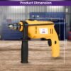 Asian Paints Trucare Impact Drill 10mm 550W| For Home & DIY Use - Image 4