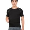 WORK FOR IT Men's Polyester Sports Running Set Compression Half Sleeve T-Shirt, Pants Skin-Tight Long Sleeves Quick Dry Fitness Tracksuit Gym Yoga Suits Set of 2 - Image 4