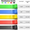Zordik-Resistance Loop Exercise Bands for Working Out Elastic Workout Band for Women & Men Home Gym Yoga Stretching Strength Training Exercise Equipment Essentials Fitness Accessories, Set of 5 - Image 7