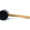 Tunir Professional Rubber Mallet Hammer Head with Wooden Handle, 3'' Inch - Image 2