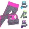 XVIA Gym Suits Sports for Women, Stretchable Breathable Cloth Set Exercise Yoga Wear for Girl (1Pair) (Multicolor - Image 7