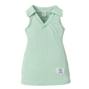 ER Fashion Cotton Silk Solid Collared Casual K...