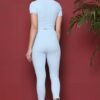 ZICADA Women's Workout Crop Top & Jeggings | yoga wear | Workout Set | Co-ord Set For Girls & Womens - Image 3