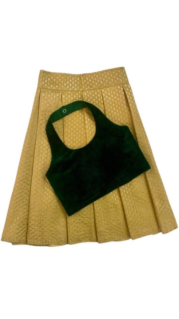 ASRR DESIGNS Baby Girl Readymade Pattu Pavadai...