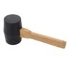 Tunir Professional Rubber Mallet Hammer Head with Wooden Handle, 3'' Inch - Image 4