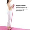 2heet 4-Tube Pedal Resistance Band Sit-Up Pull Rope – Durable Elastic Fitness Equipment for Home Gym, Full-Body Workouts, Yoga, Pilates & Muscle Toning (Pink) - Image 4