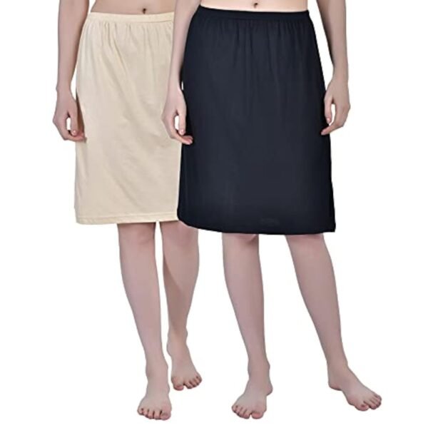 Aimly Women's Cotton Knee Length Skirt Slip - ...