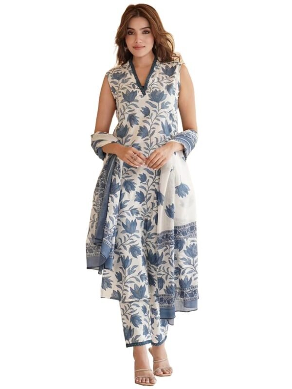 ANNI DESIGNER Women's Cotton Blend Printed Str...