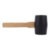 Tunir Professional Rubber Mallet Hammer Head with Wooden Handle, 3'' Inch - Image 3