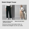 Alan Jones Clothing Women Solid Stretch Staigh... - Image 6