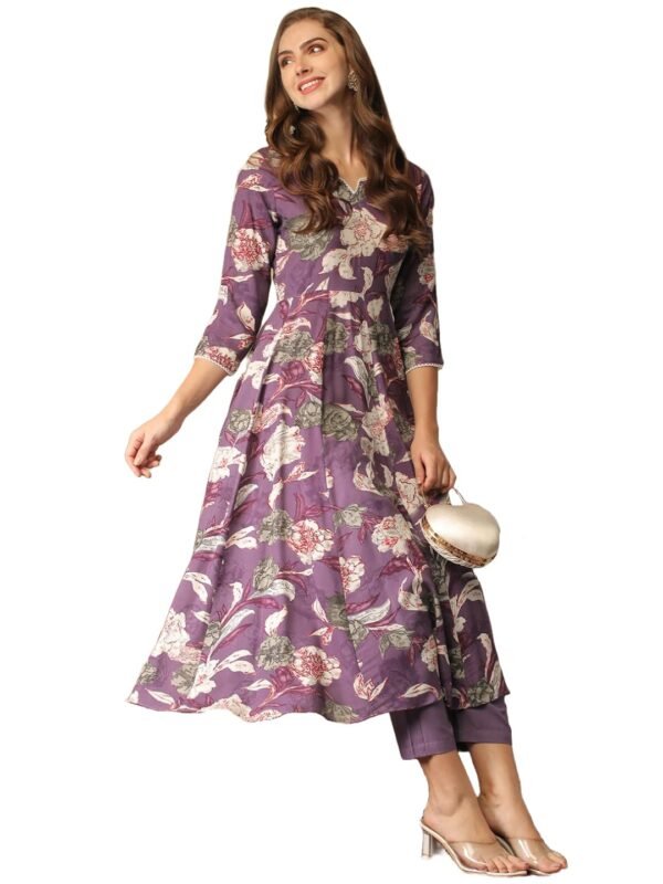 ANNI DESIGNER Women Rayon Blend Kurta & Pant