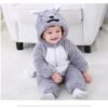 BRANDONN Unisex Baby Flannel Jumpsuit Panda St... - Image 3