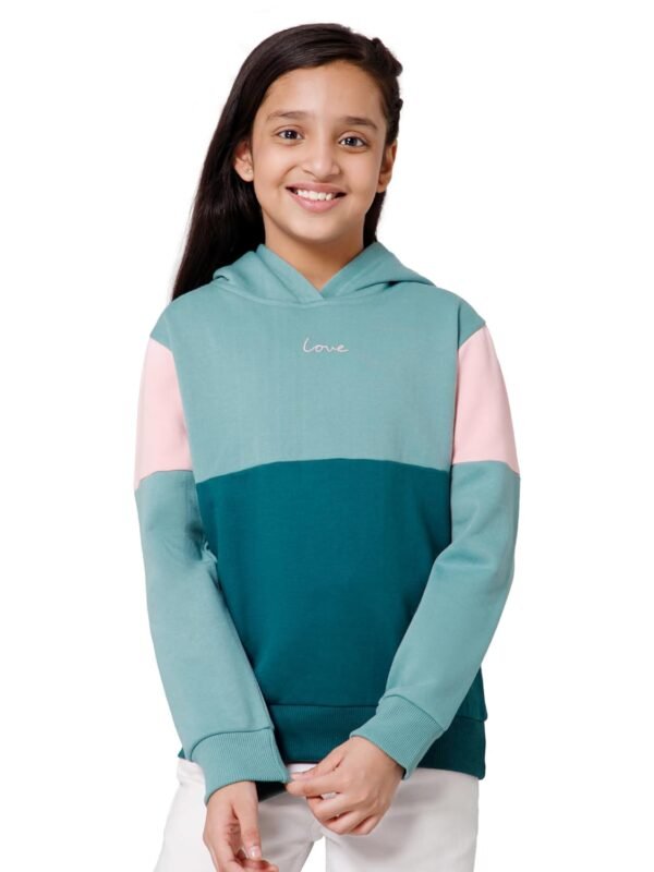 Alan Jones Clothing Girl's Cotton Blend Hooded...