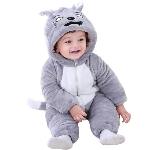 BRANDONN Unisex Baby Flannel Jumpsuit Panda St...