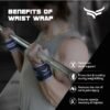 XTRIM Wrist Support for Men & Women, Wrist Band for Gym Wrist Wrap/Straps Gym Accessories for Men for Hand Grip & Wrist Support Crepe Bandage While Workout & Muscle Relaxation - Image 7