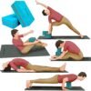 Yoga Blocks Set of 2 and Belt High Density Foam for Stretching, Balancing Yoga Bricks, Yoga Block Premium Yoga Accessories for Women & Men Yoga Equipment Extra Large Size 3 x 6 x 9 inches with Belt - Image 4