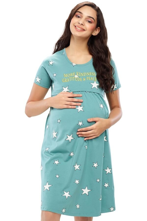 ZEYO Women's Cotton Night Dress Floral Printed...