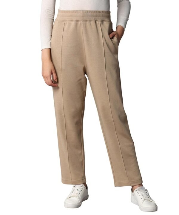 Alan Jones Clothing Women Solid Stretch Staigh...