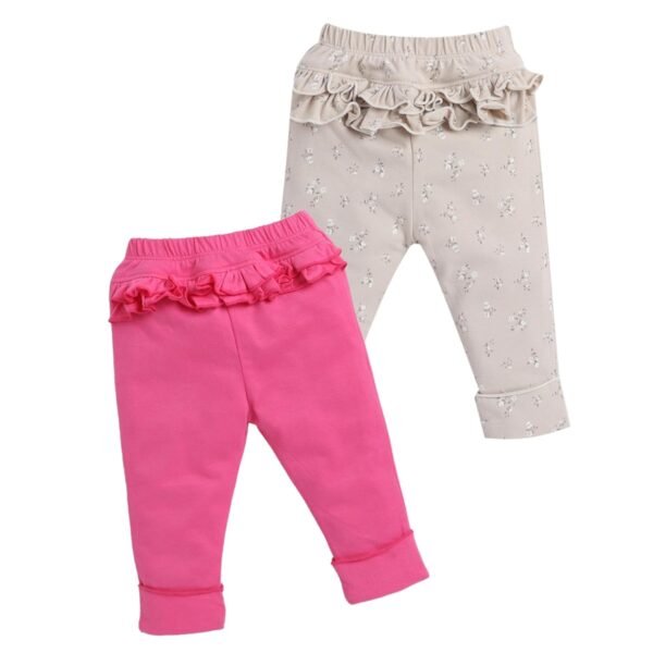 Baby Eli Cotton Baby Girls Leggings | Soft Cot...