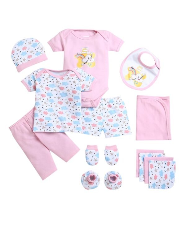 BUMZEE Baby Pink & White Baby Girls Baby Gift ...