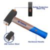 WADFOW Stoning Hammer, 2000g Drop-Forged Hammerhead Heat Treatment Carbon Steel - Image 3