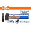 WADFOW Stoning Hammer, 2000g Drop-Forged Hammerhead Heat Treatment Carbon Steel - Image 2
