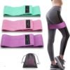 ZONKU INDIA Long Resistance Bands Set Fabric Ladies Women Pull Up Yoga Glutes Workout Strength Training Fitness 3 Level Exercise Loop Resistance Men Heavy Duty Stretch Anti-Slip Full Body - Image 6