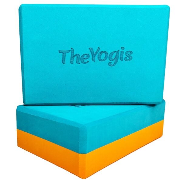 Yoga Blocks Set of 2 and Belt High Density Foam Yoga Bricks Pack of 2 for Stretching, Balancing Yoga Bricks, Yoga Block Premium Yoga Accessories for Women & Men Yoga Equipment