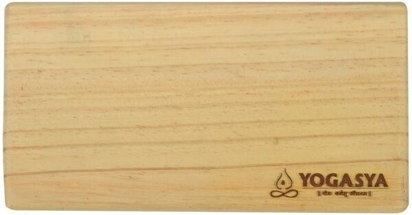 Yogasya - Yoga Bricks/Blocks - Yoga Props - Wooden - Provides Support & Height for Yoga Postures