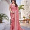 Yashika Women's Elegant Chiffon Saree with Blo... - Image 3