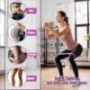 ZONKU INDIA Long Resistance Bands Set Fabric Ladies Women Pull Up Yoga Glutes Workout Strength Training Fitness 3 Level Exercise Loop Resistance Men Heavy Duty Stretch Anti-Slip Full Body - Image 3