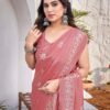 Yashika Women's Elegant Chiffon Saree with Blo... - Image 5