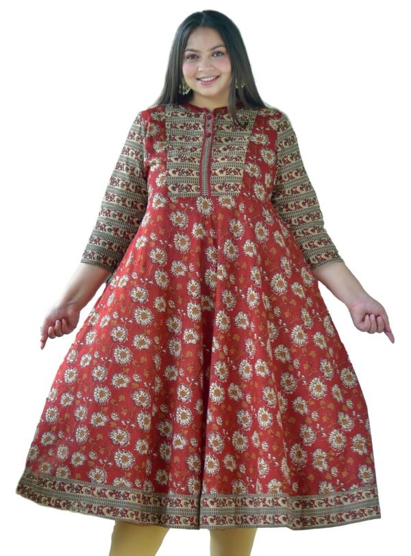 Yash Gallery Women's Cotton Floral Printed Ana...