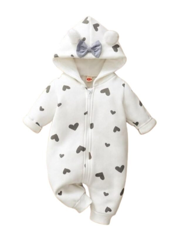 BRANDONN Kids Baby Cotton Fleece Jumpsuit Romp...