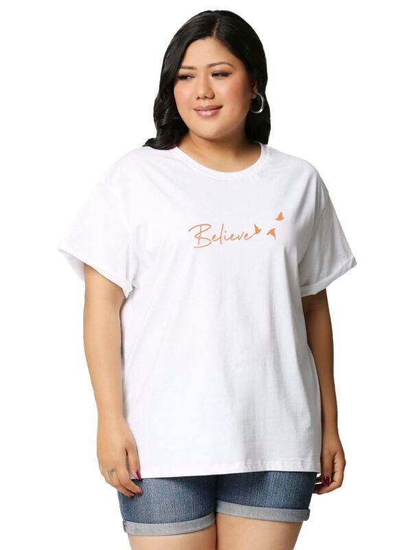 Bewakoof Women's Graphic Relaxed Fit T-Shirt