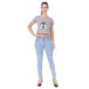 Women's Casual Round Neck Stylish Crop Top - Image 3