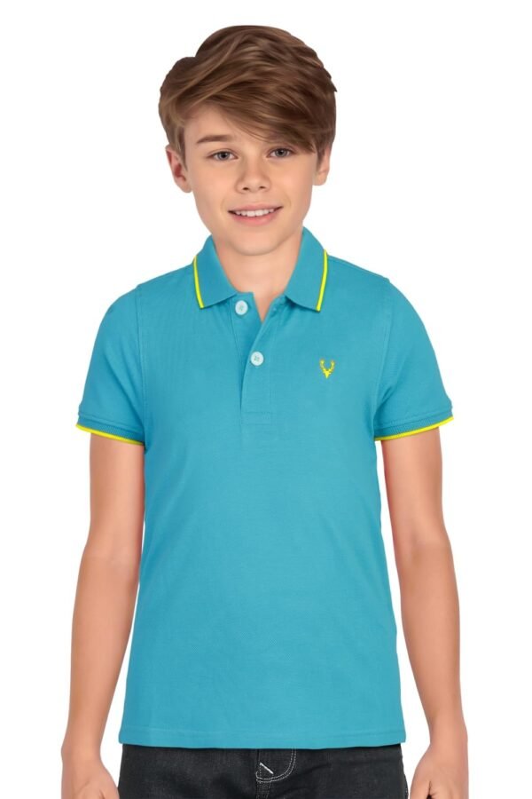 Allen Solly Boy's Solid Regular Fit T-Shirt