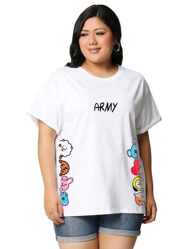 Bewakoof Women's Graphic Relaxed Fit T-Shirt