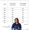 Amydus Plus Size Blue Floral Velvet Top for Wo... - Image 4