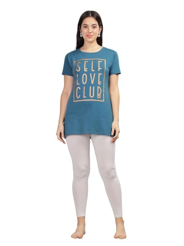 9shines Label Cotton Plus Size Long T-Shirt Tu...