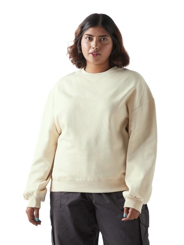 Bewakoof Women's Solid Oversized Fit Full Slee...