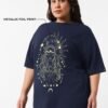 Bewakoof Women's Graphic Printed Oversized Fit... - Image 2
