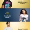 Bewakoof Women's Graphic Printed Oversized Fit... - Image 6