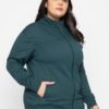 YHA Women's Regular Fit Zipper Plus Size Jacke... - Image 4