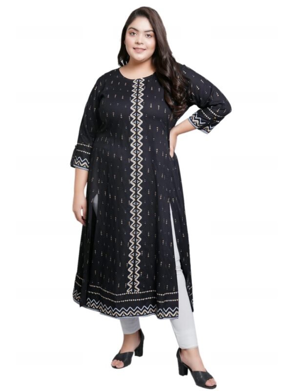 Yash Gallery Women's Rayon Geometric Printed A...