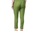 Yash Gallery Women's Solid Cotton Slub Ankle L... - Image 4