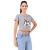 Women's Casual Round Neck Stylish Crop Top - Image 2