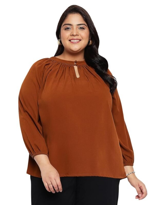 wild U Women Plus Size Top | Premium Crepe | R...
